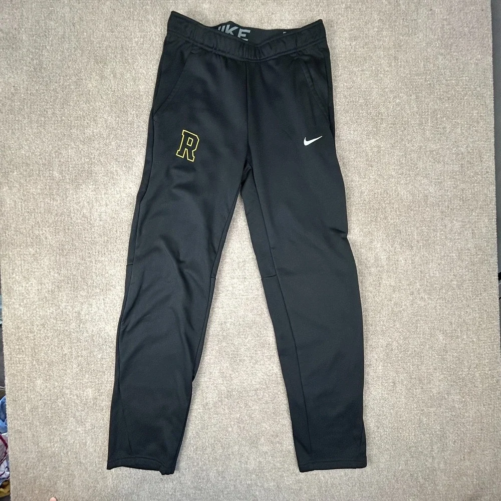 Nike Therma-Fit Sweatpants Mens S Black Fleece Lined Elastic Waist Performance